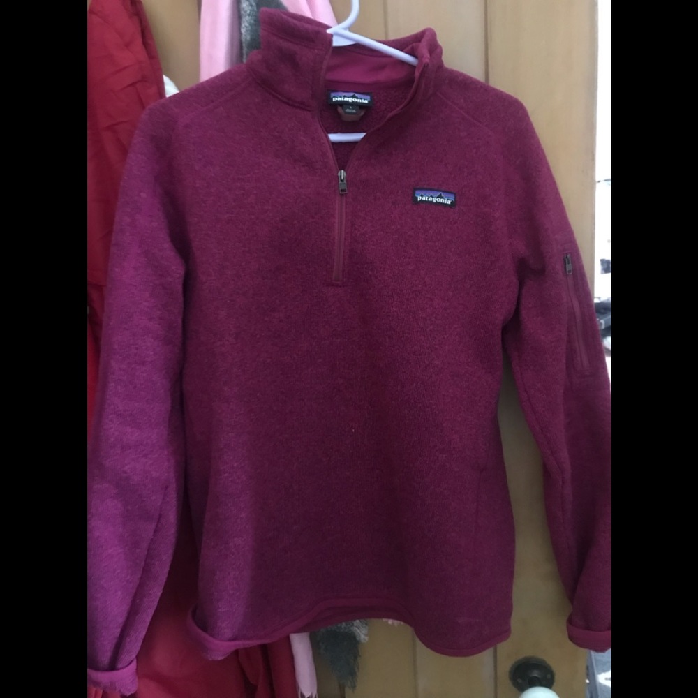 Magenta Patagonia better sweater quarter zip